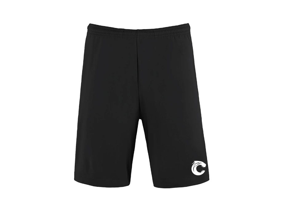 Short avec poches unisexe - XS / Noir - Broderie ML