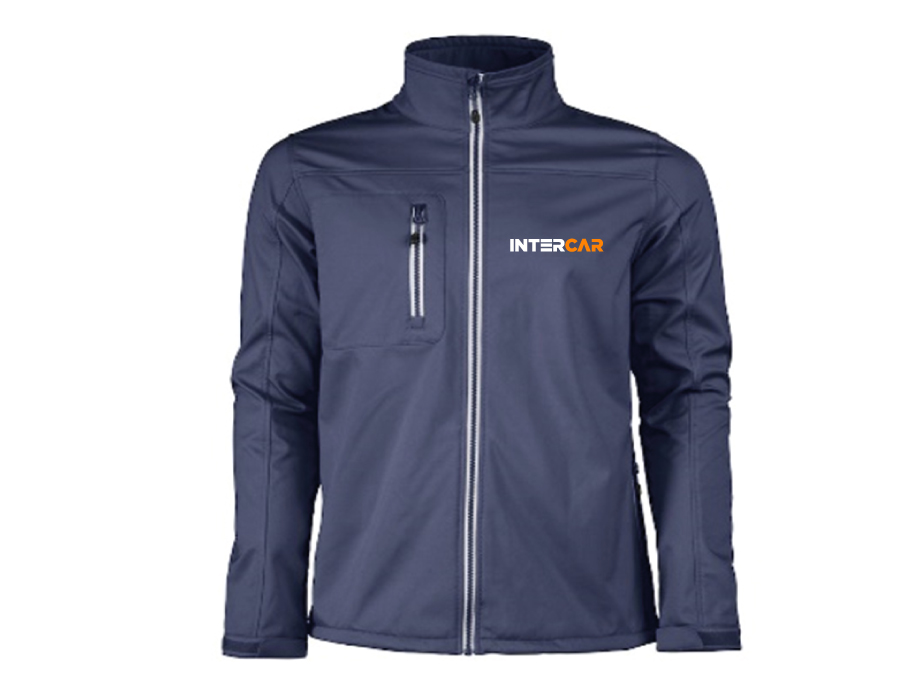 Veste softshell homme - S / Marine - Broderie ML