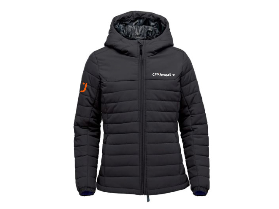 Veste matelassée 3 saisons femme - XS / Noir - Broderie ML