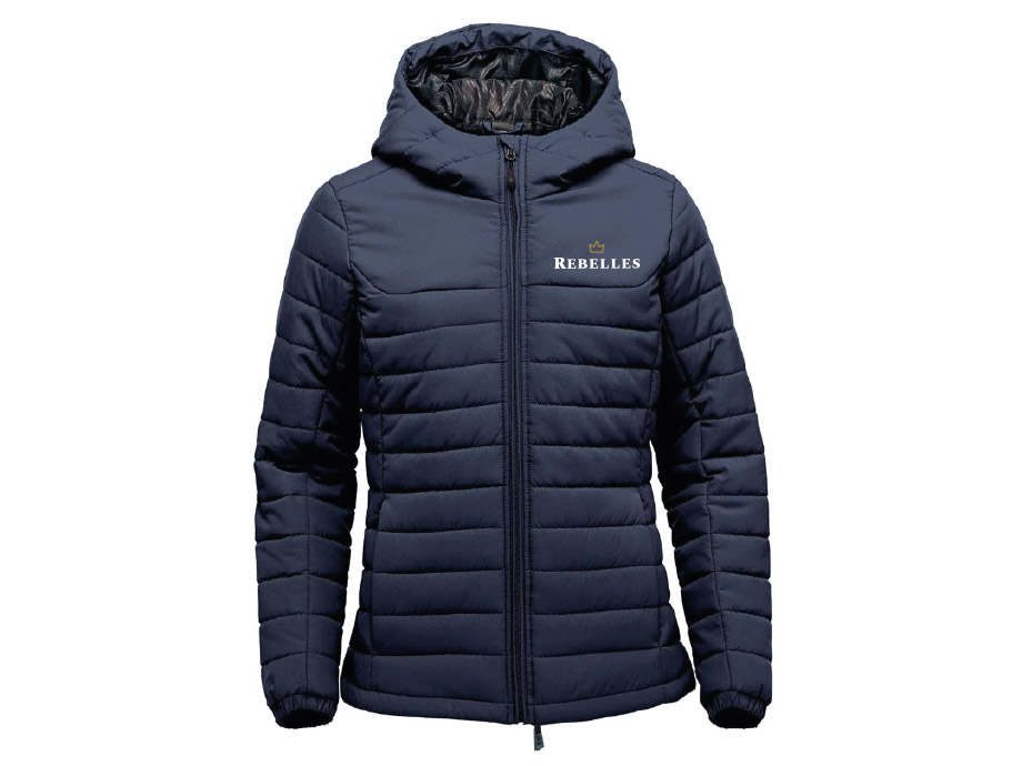 Manteau femme «Rebelles» - XS / Navy - Broderie ML