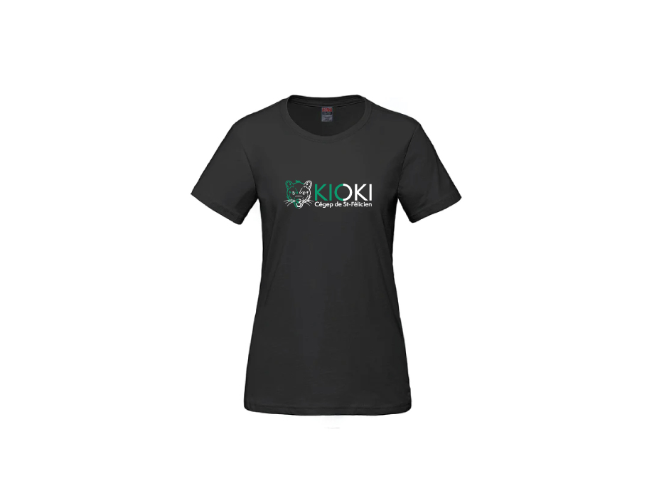 T-shirt femme #B - XS / Noir - Broderie ML