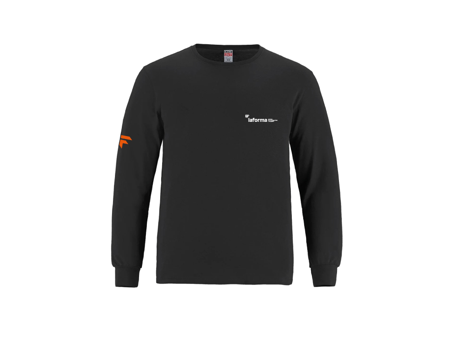 Manches longues homme «LAFORMA» - S / Noir - Broderie ML