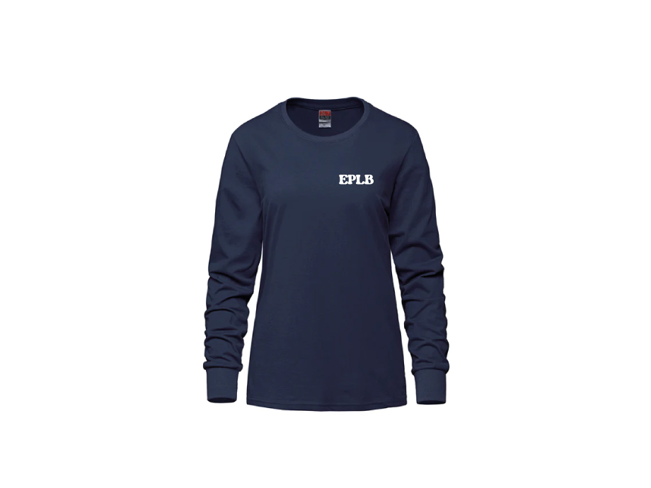 Manches longues coton femme EPLB - LIQUIDATION - Copie de XS / Navy - Broderie ML