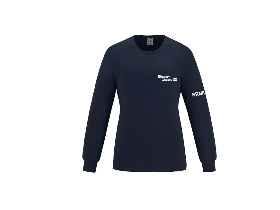 Manches longues femme « CSSDLJ-SRMI » - XS / Navy  - Broderie ML