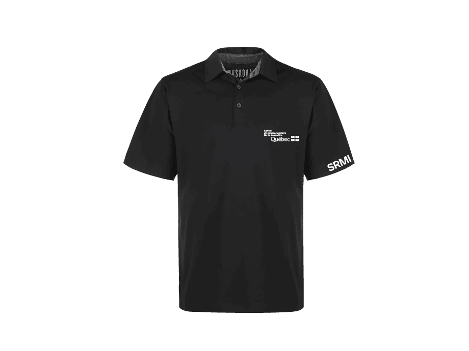Polo homme « CSSDLJ-SRMI » - S / Noir - Broderie ML
