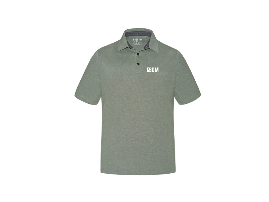 Polo éco-responsable homme ESGM - LIQUIDATION - Copie de M / Vert - Broderie ML