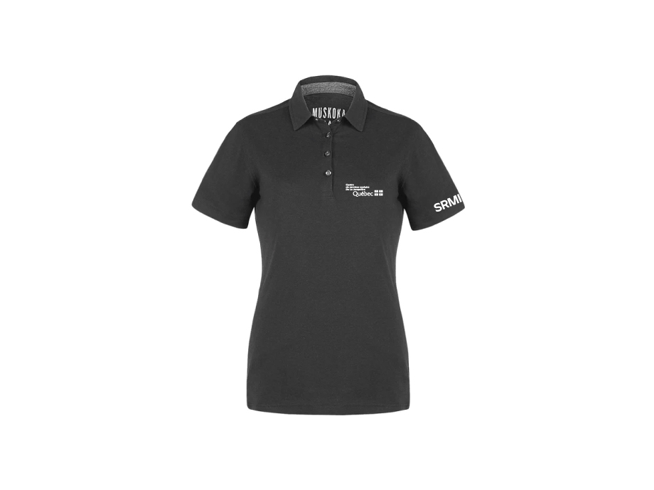 Polo femme « CSSDLJ-SRMI » - XS / Noir - Broderie ML