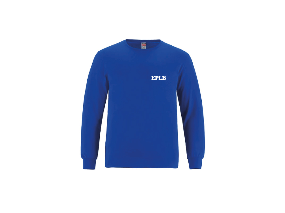 Manches longues coton junior EPLB - LIQUIDATION - Copie de S / Royal - Broderie ML