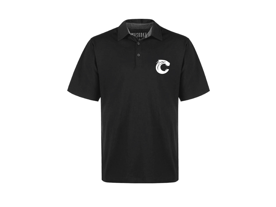 Polo éco-responsable homme - S / Noir - Broderie ML