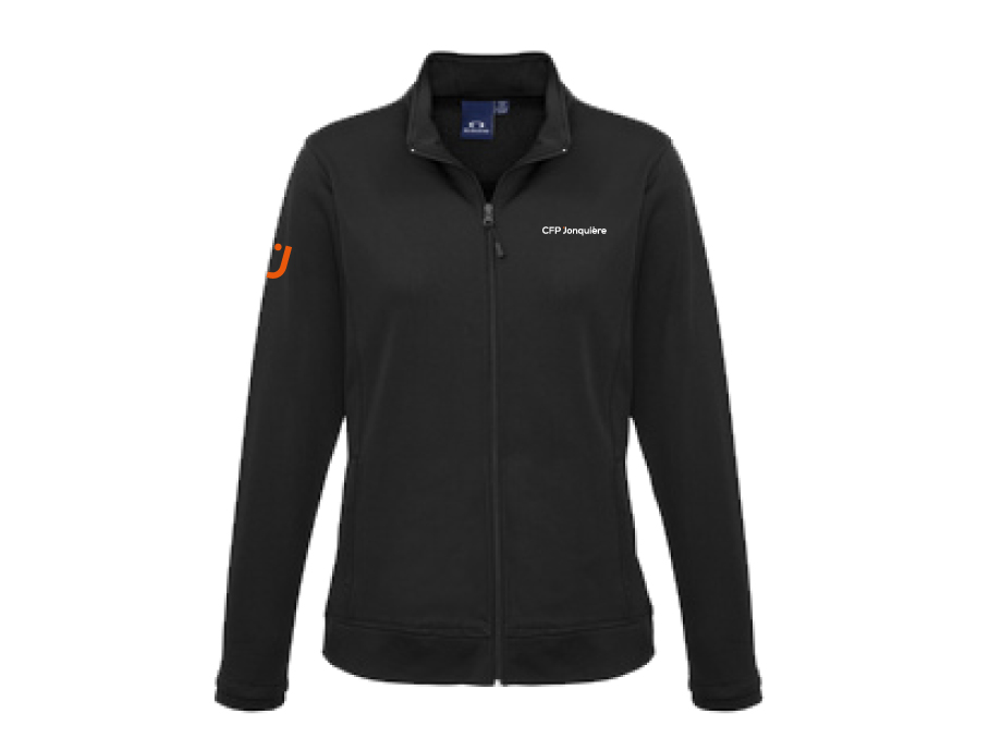 Veste à fermeture éclair femme - XS / Noir - Broderie ML