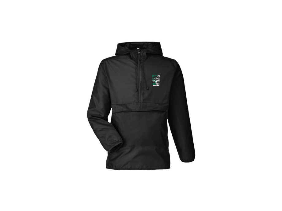 Veste anorak unisexe - XS / Noir - Broderie ML