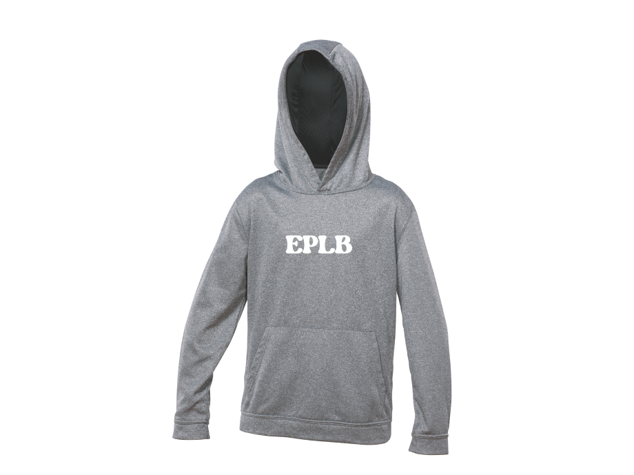Kangourou polyester junior EPLB - LIQUIDATION - Copie de S / Gris - Broderie ML