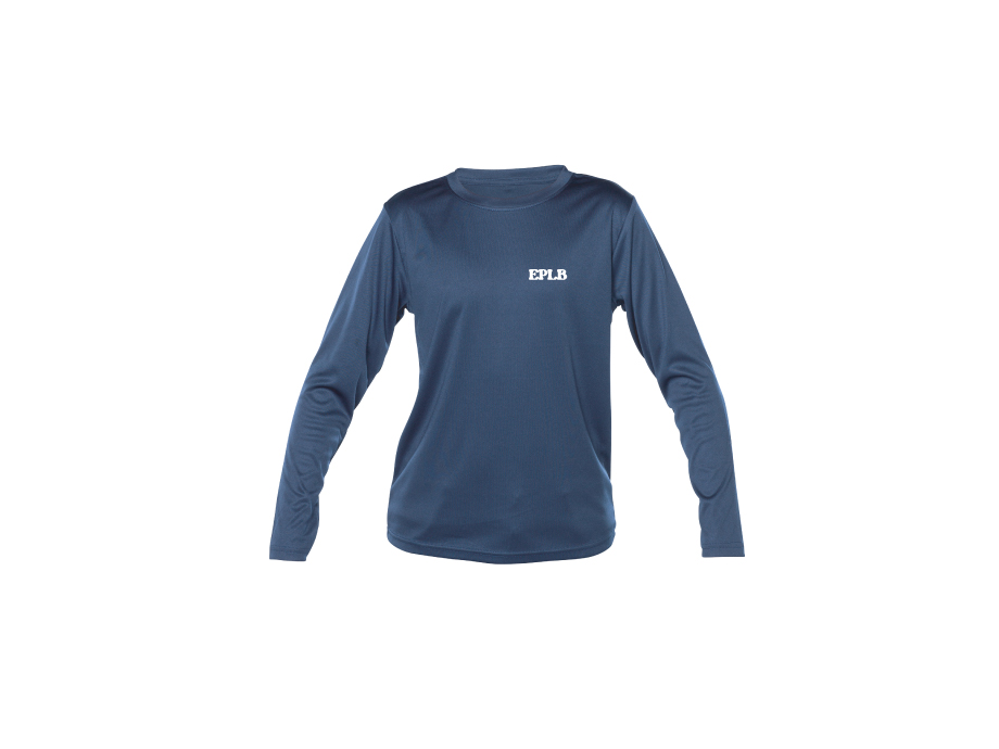 Manches longues polyester junior EPLB - LIQUIDATION - Copie de XS / Navy - Broderie ML