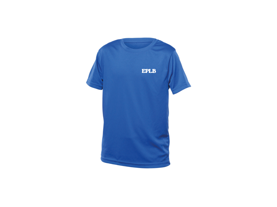 T-shirt polyester junior EPLB - LIQUIDATION - Copie de XS / Royal - Broderie ML